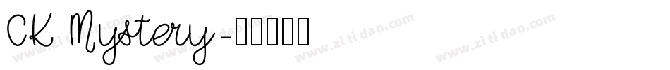 CK Mystery字体转换